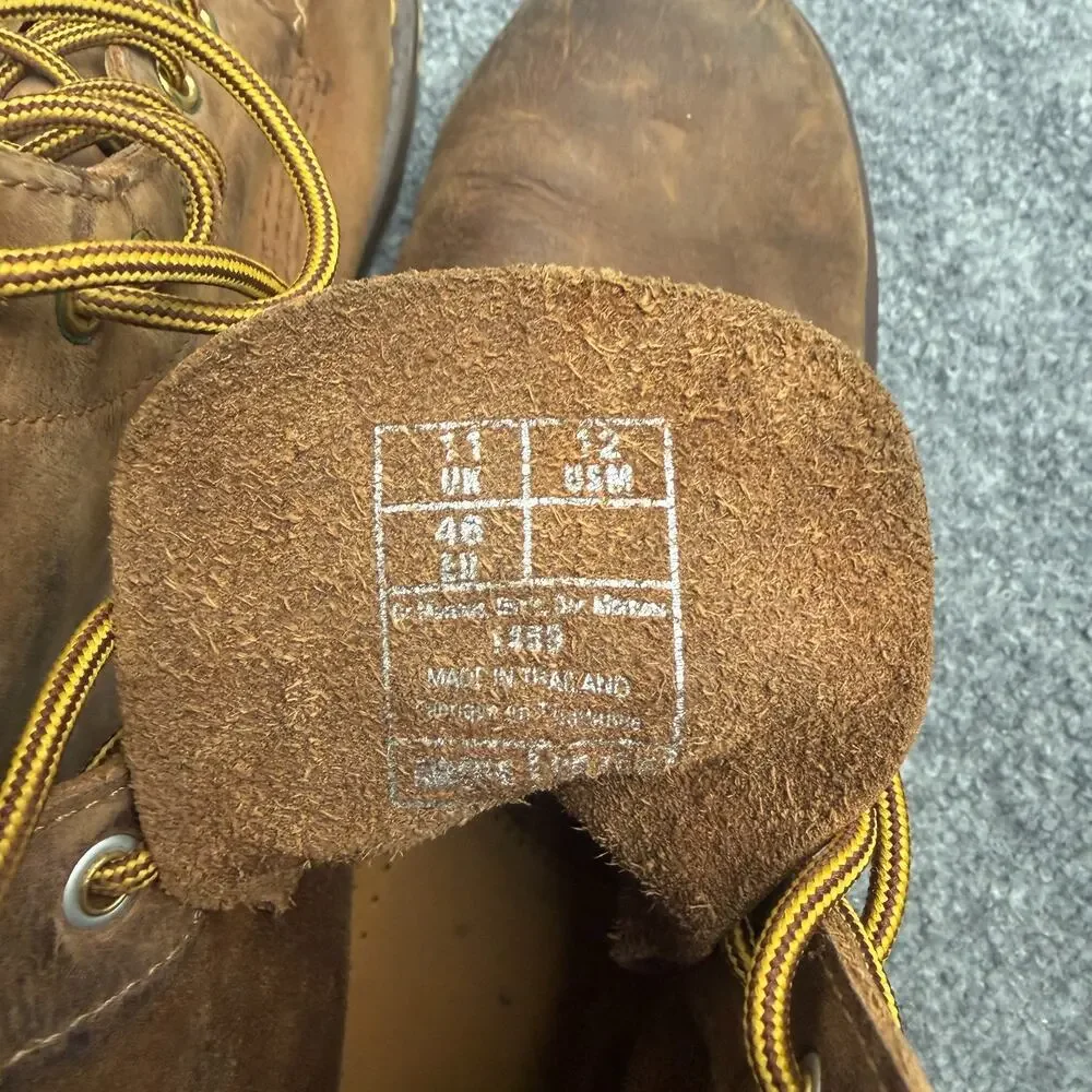Dr. Martens 1460 Boots Mens US 12 Brown Crazy Horse Leather Made in Thailand